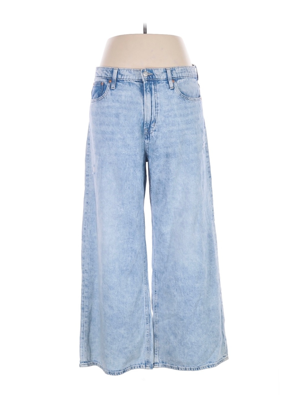 GAP Wide Leg Jeans Women's 16/33R Light Blue Jeans Y2K 90s